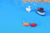 XBJ167 Mini 8pcs Small starfish decoration supplies moss micro landscape deco  Garden deco Creative handicrafts