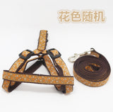 Adjustable Breathable Nylon Dog Harness and leash set Pet Vest Rope Dog Chest Strap Leash Set Collar Leads Harness for small dog