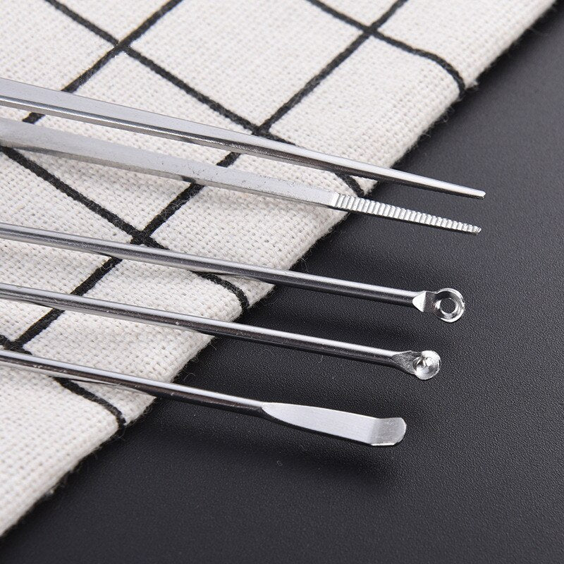 Practical 8pcs Cleaning Set Health Care Tool Ear Pick Ear Wax Remover Cleaner Curette Kit Main image