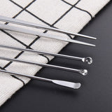 Practical 8pcs Cleaning Set Health Care Tool Ear Pick Ear Wax Remover Cleaner Curette Kit