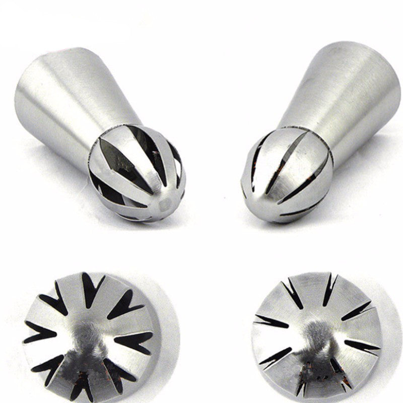 Torch Russian 1 pcs 2 Design Tulip Nozzle Cake Stainless Steel Baking Nozzle Cupcake Piping Nozzles Nozzles Tips