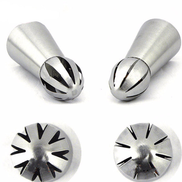 Torch Russian 1 pcs 2 Design Tulip Nozzle Cake Stainless Steel Baking Nozzle Cupcake Piping Nozzles Nozzles Tips