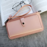 Women's Purse High Quality PU Leather Women's Wallet Zipper Bag Vintage Female Wallet Purse Fashion Card Holder Phone Bag