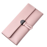Long section fashion three-fold High quality leather multi-card high-capacity wallet Card & ID Holder Money Clips
