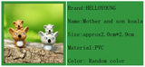 XBJ161 Mini 6pcs Mother and son koala decoration supplies moss micro landscape deco  Garden deco Creative handicrafts