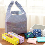 Fashion portable women shopping bag creative printing Oxford cloth folding Ladies bag Kitchen storage bags home accessories