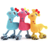 Dog Toys Pets Interactive Plush Chew Squeak Sound Toy Cute Deer Designs Bite Puppy Cat Toys For Dog Accessories pet dog products