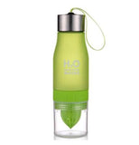 New Xmas Gift 650ml Water Bottle plastic Fruit infusion bottle Infuser Drink Outdoor Sports Juice lemon Portable Kettle