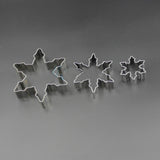 Snowflake Shape 3 pcs/Lot Cookie Cutter Stainless Steel Snow Form Cookie DIY Fondant Chocolate cake Decoration Mould