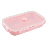 3pcs/Set Collapsible Silicone Lunch Box Food Fruit Storage Container Portable Bento Box Safe Kitchen Microwave School Lunchbox