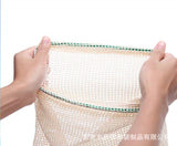 Reusable Cotton Vegetable Bags Home Kitchen Fruit And Vegetable Storage Mesh Bags With Drawstring Machine Washable