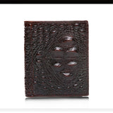 Crocodile pattern men's short wallet leisure wallet High-quality genuine leather Spring and summer new leather wallet