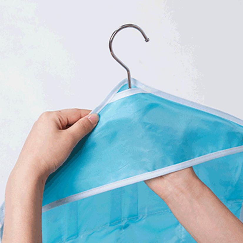 New 16Pockets Clear Hanging Bag Socks Bra Underwear Rack Hanger Storage Organizer Main image