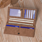 Fashion buttons ultra-thin young High quality PU clutch leather Multi-functional soft leather men's wallet