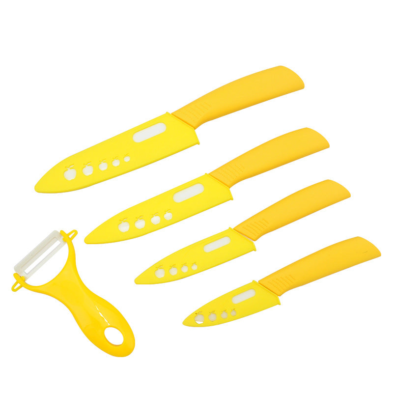 Brand top quality Christmas present Zirconia Ceramic Knife set 3" 4" 5" 6" inch+ Peeler+Covers fruit knife set