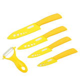Brand top quality Christmas present Zirconia Ceramic Knife set 3" 4" 5" 6" inch+ Peeler+Covers fruit knife set