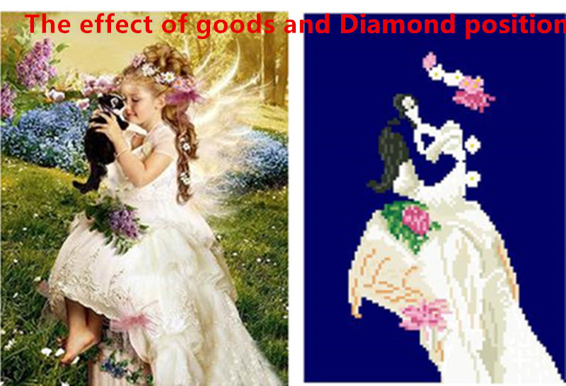 DIY 5D Partial Diamond Embroidery The beauty Round Diamond Painting Cross Stitch Kits Diamond Mosaic Home Decoration
