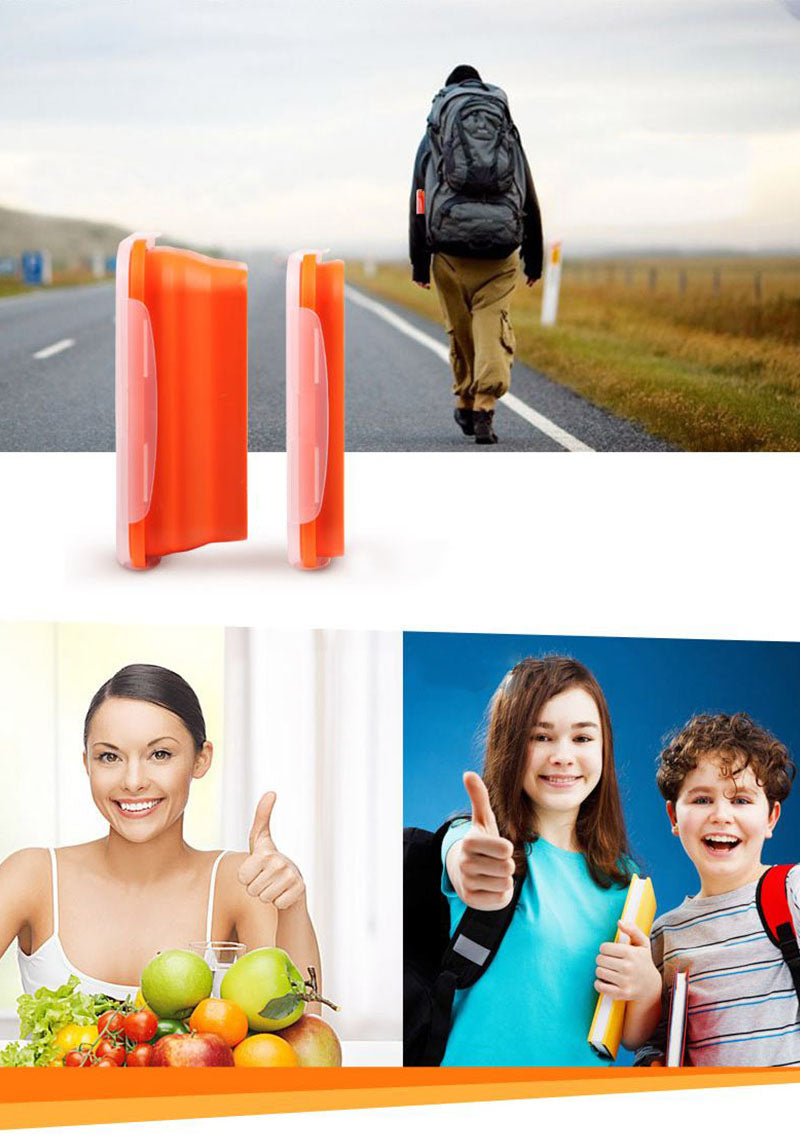 Silicone Lunch Box Portable Bowl Colorful Folding Food Container Lunchbox 350/500/800/1200ml Eco-Friendly