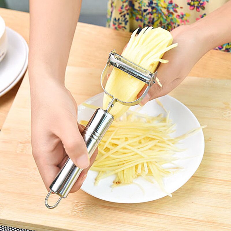 Stainless Steel Potato Slicer Fruit Vegetable Graters Paring Knife Peeler Cutter Multifunctional Cooking Tool Main image