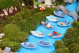 XBJ170 Mini yacht decoration supplies moss micro landscape deco  Garden deco Creative handicrafts