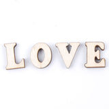 200Pcs/lot Mixed A-Z Alphabet Wood Letter Wooden Number Sticker Hand Craft 3D Scrapbooking Decorative Wood Figurines Miniatures