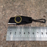 Creative Mini Folding Knives Zipper Keychain Knife Portable Outdoor Survival Emergency Tool Foldable Stainless Steel EDC Navaja