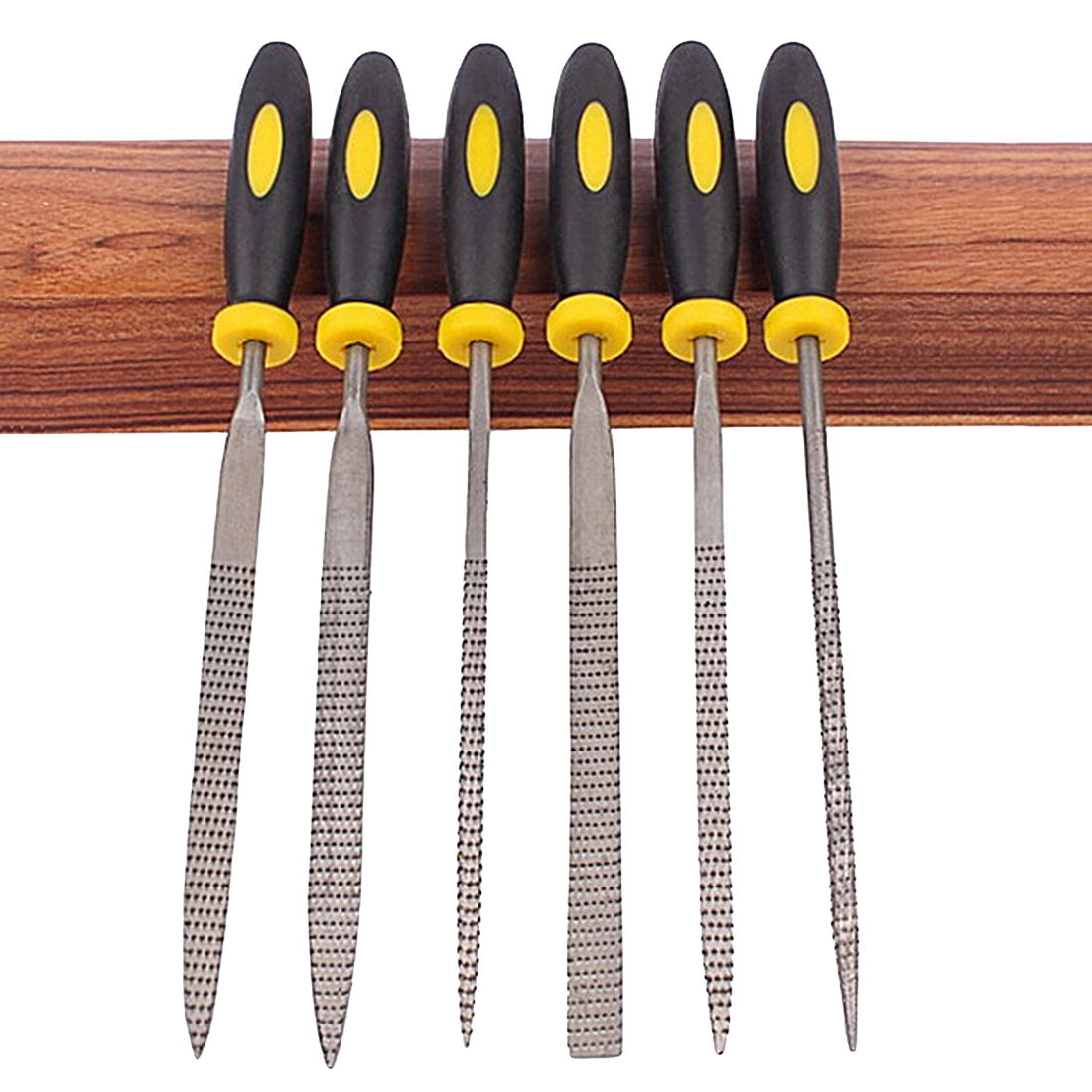 6Pcs Mini Metal Filing Rasp Diamond Needle File Wood Grinding Tools Hand Woodworking Files Tool 140x3mm Secondary image