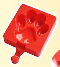 Cartoon DIY Silicone Ice Cream Mold Popsicle Molds Maker Holder Frozen Ice Mould with Popsicle Sticks Kitchen Tools
