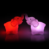 2Pcs/lot  Elephant Color Changing LED Night Light Lamp Wedding Party Decor