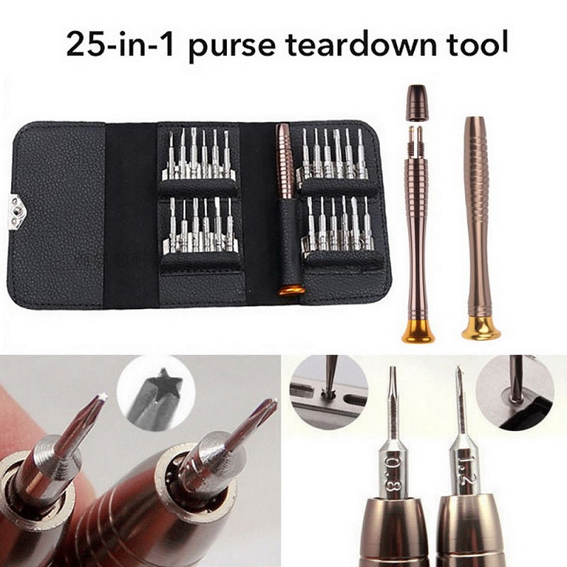 Magnetic Screwdriver Set 25 In 1 Torx Multifunctional Opening Repair Hand Tool Set Torx Precision For Phones Tablet Computers