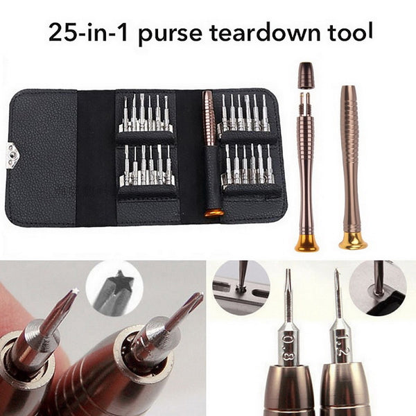 Magnetic Screwdriver Set 25 In 1 Torx Multifunctional Opening Repair Hand Tool Set Torx Precision For Phones Tablet Computers