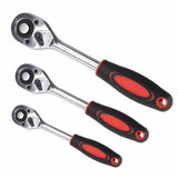 1/4" 3/8" 1/2"inch 24 Teeth Extending Telescopic Ratchet Socket Wrench Tool Plate Ratchet Handle Wrench