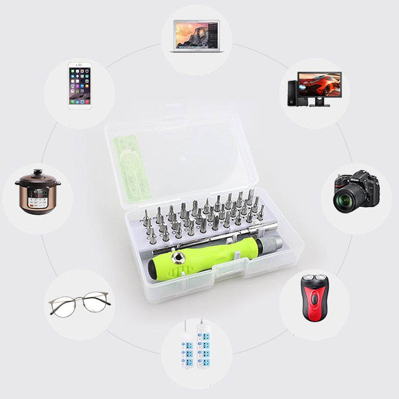 32 In 1 Screwdriver Set Precision Mini Magnetic Screwdriver Bits Kit Phone Mobile IPad Camera Maintenance Tool Repair