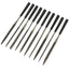 10pcs/set Metal Needles File for Glass Stone Jewelers Diamond Wood Carving Craft Sewing Hand Files Tool