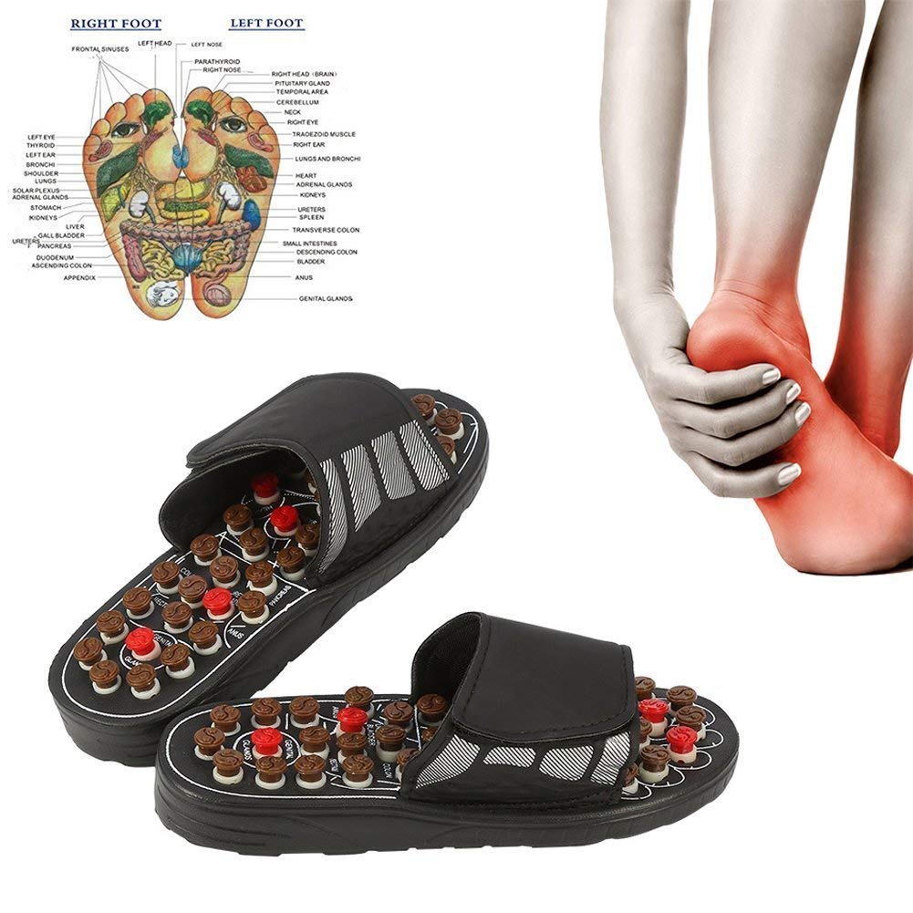 Foot Massage Slippers Acupuncture Therapy Massager Shoes For Foot Acupoint Activating Reflexology Feet Care Massageador Sandal Main image