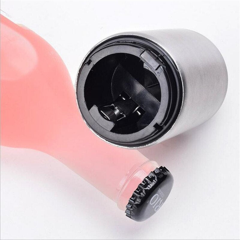 Magnetic Automatic Beer Opener Stainless Steel Bottle Opener Portable Magnet Wine Openers Bar tools Magnetische bier flesopener Main image