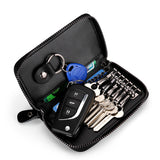 Genuine Leather Wallet Keychain Holder Pouch Purse Key Organizer Cover Bag Fashion Men Key Holder Car Key Case housekeeper