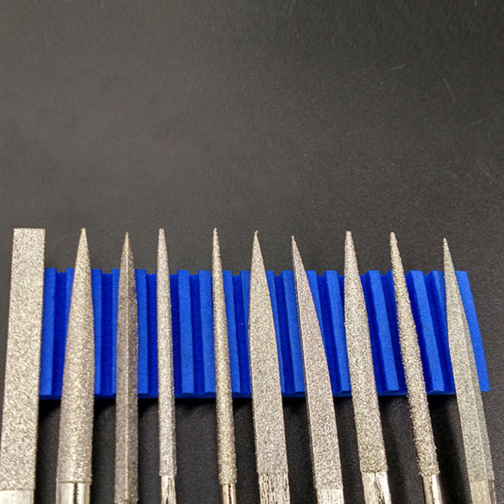 10pcs/set High Quality 140mm Needle Files Jeweler Diamond Carving Craft Tool Metal Glass Stone