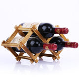 Quality Wooden Wine Bottle Holders Creative Practical Collapsible Living Room Decorative Cabinet Red Wine Display Storage Racks