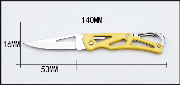 Mini Key Knife Letter Camp Outdoor Keyring Ring Keychain Fold Open Opener Pocket Package Survive gadget Multi Tool Blade Box kit