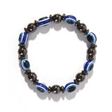 Fashion Weight Loss Round Black and Blue Stone Magnetic Therapy Bracelet Health Care Luxury Slimming Product Face Lift Tools