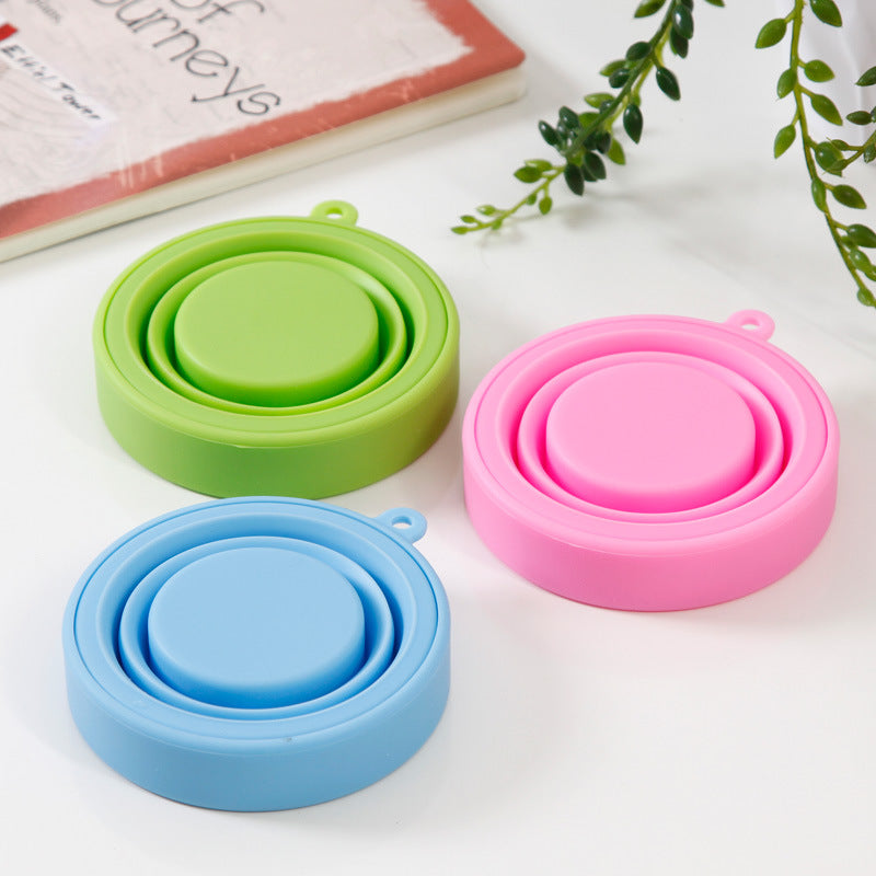 Menstrual Sterilizing Cup Collapsible Silicone Cup flexible to clean Menstrual Cup Recyclable Camping Foldable Sterilizer Cup Secondary image