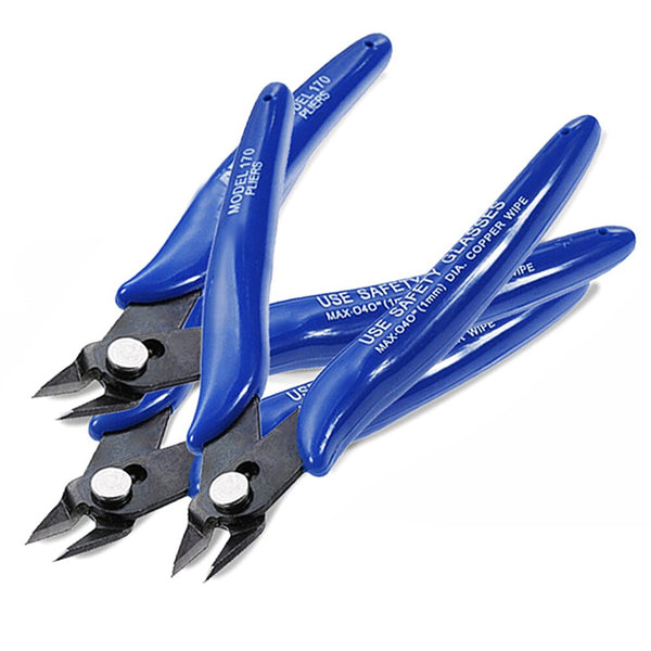 Electrical Wire Cable Cutters Cutting Side Snips Flush Pliers Nipper Anti-slip Rubber Mini Diagonal Pliers Hand Tools