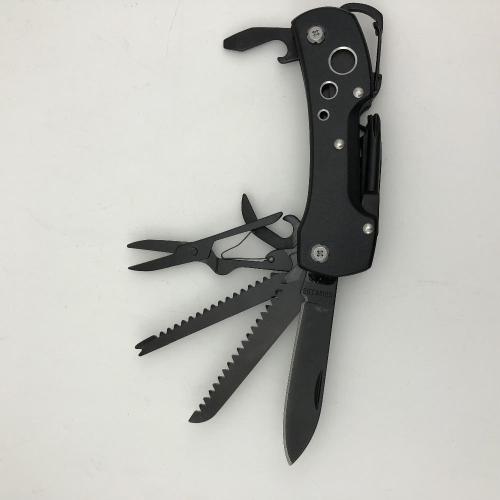 Titanium Black Multifunctional Swiss Knife Multi Purpose Army Folding Pocket Knife Outdoor Camping Survival EDC Tool Main image