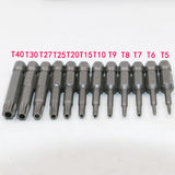 11pcs 12pcs Security Bit Set Tamper Proof Screwdriver Drill Bit Screw Driver Bits Torx Flat Head 1/4"  Hex Driver Bits