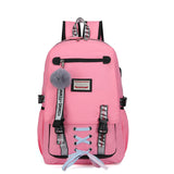 Nylon Women School Backpacks Anti Theft USB Charge Backpack Waterproof Bagpack School Bags for Teenage Girls Travel Bag