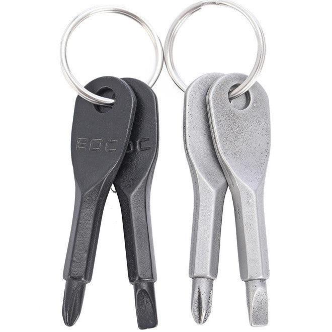 Portable Phillips Slotted Screwdriver Key Ring keyring Multi Mini Pocket Repair Tool Gadget Camp Hike Outdoor Secondary image