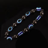 Fashion Weight Loss Round Black and Blue Stone Magnetic Therapy Bracelet Health Care Luxury Slimming Product Face Lift Tools