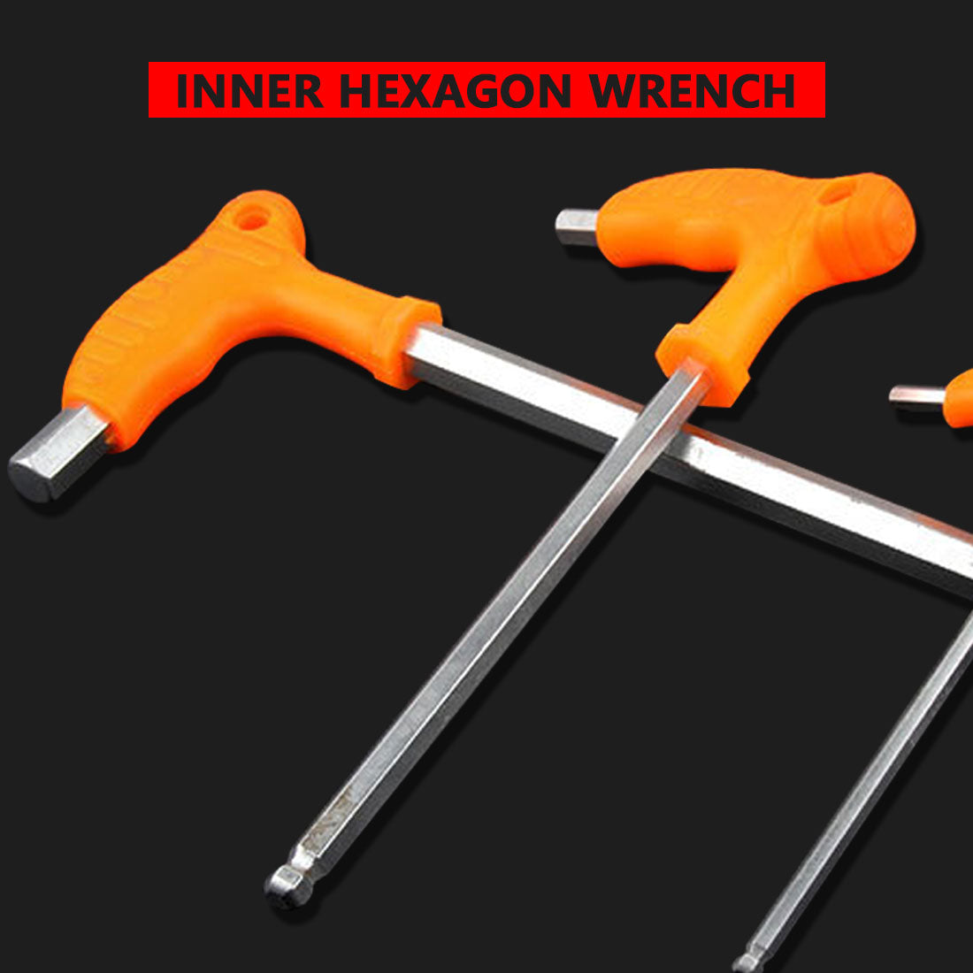 T Handle allen Hex Key Wrench Spanner 2.5/3/4/5/6/8mm High-carbon Steel Inner Hexagon Wrench Hand Tool Main image