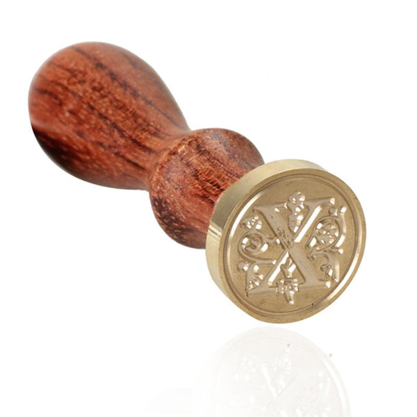 Retro Wood Stamp Classic 26 Letter A-Z Alphabet Initial Sealing Wax Seal Stamp Ancient Seal Post Decorative Antique Stamp Gifts